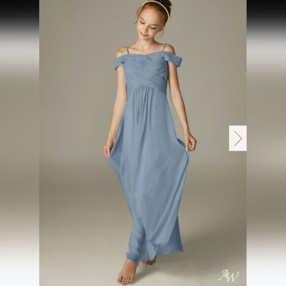Aw Bridal Other - AW Bridal Dusty Blue Girls Size 12 Bridal Dress👗NWOT